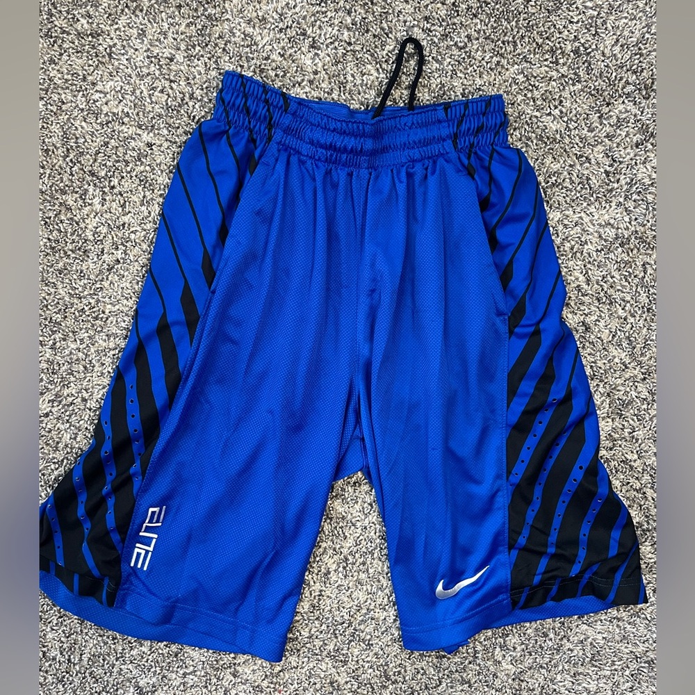 Nike Blue and Black Men's Shorts Size S